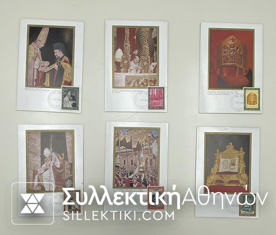 VATICAN FDC 11/10/1966 on 6 C/M.